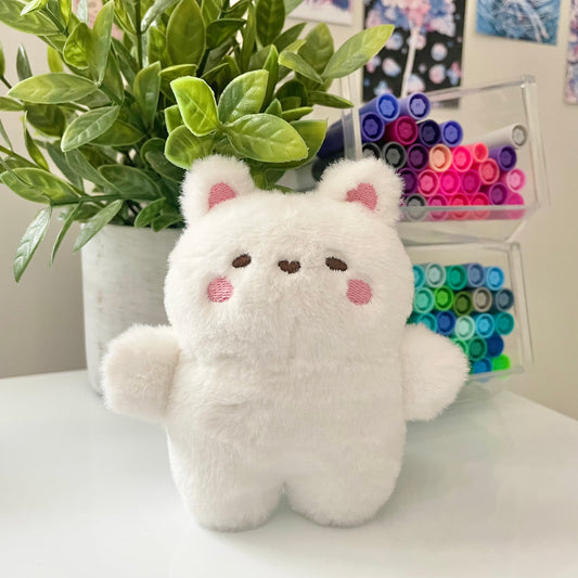 Mini Tofu Keychain Plush