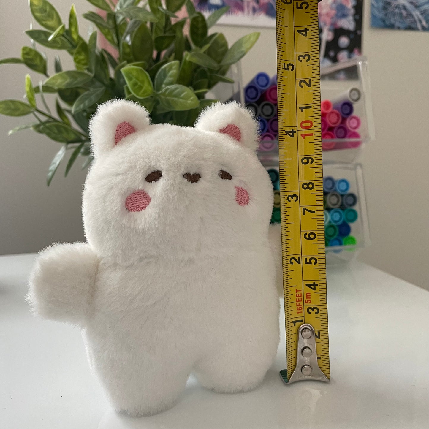 Mini Tofu Keychain Plush