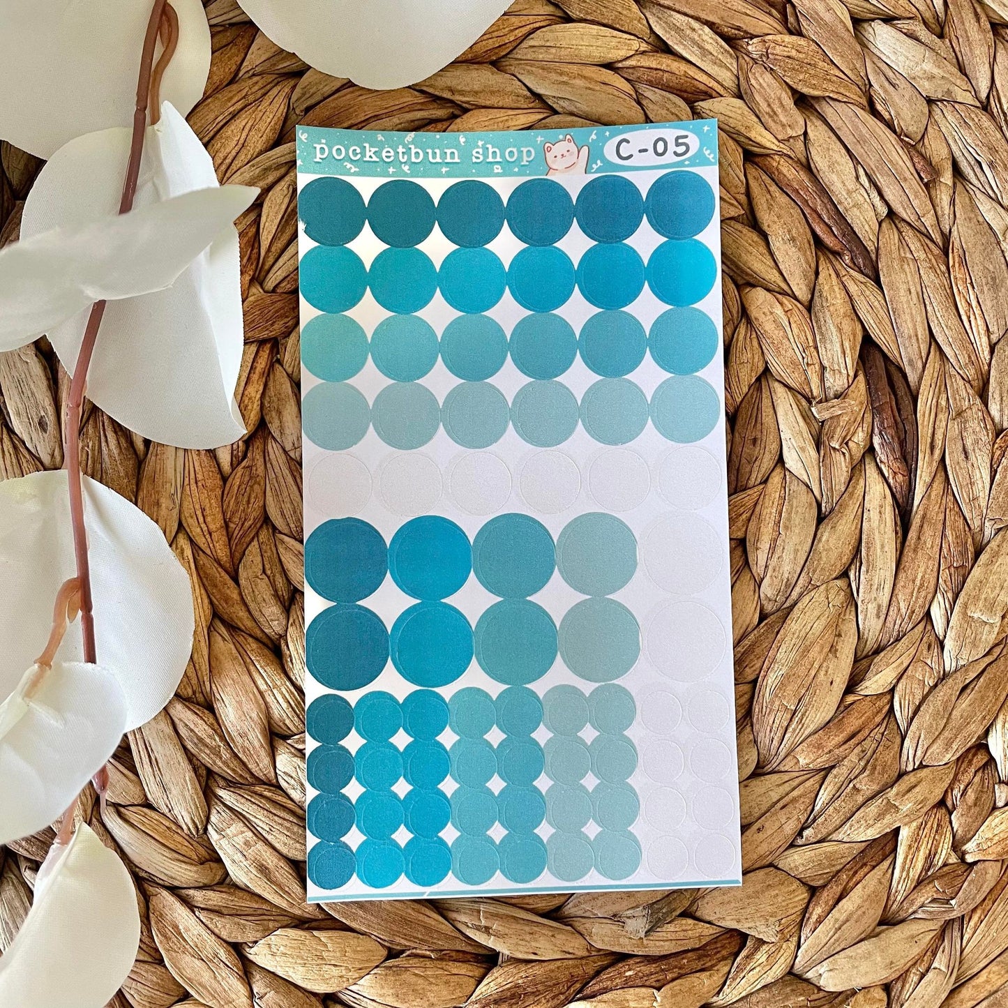 Solid Circles Deco Sticker Sheets
