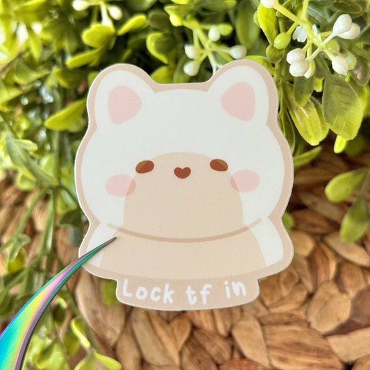 Lock TF in Tofu Vinyl Sticker