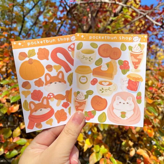 Foxy Fall Sticker Sheet