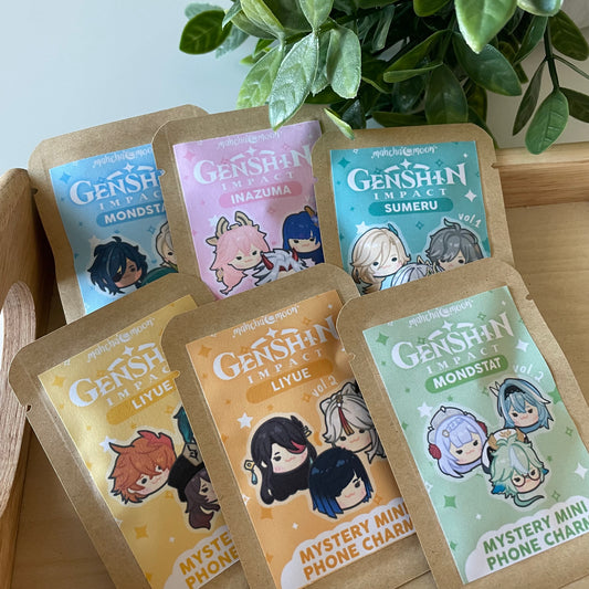 Genshin Impact Mini Keychains/Phone Charms GACHA
