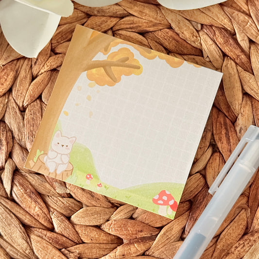 Cottage Core Tofu Memo Pad