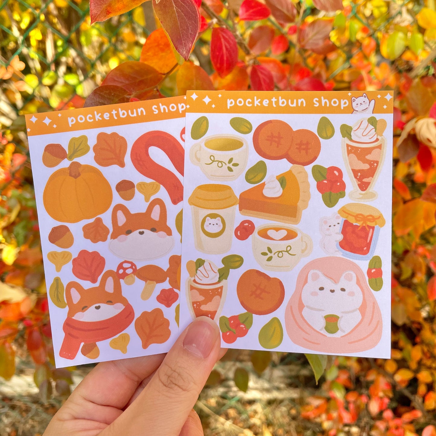 Foxy Fall Sticker Sheet