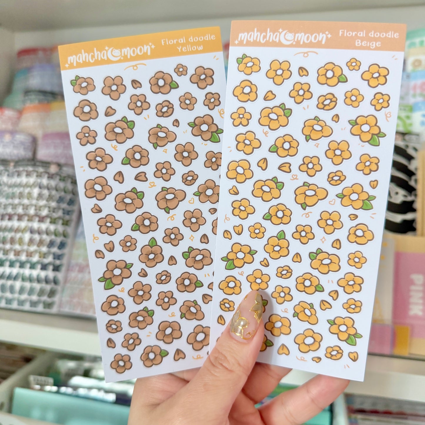 Floral Doodle Sticker Sheets