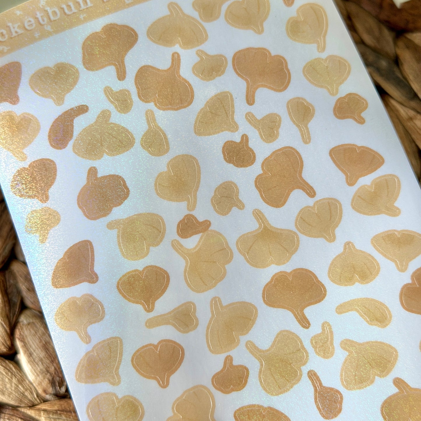 Gingko Leaves Vinyl Deco Sticker Sheets