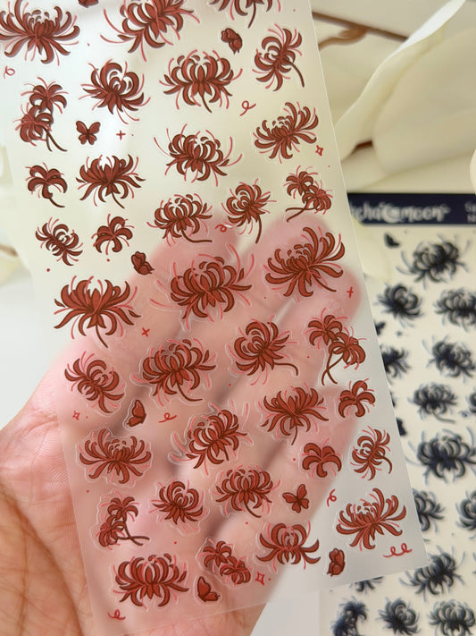 Spider Lily Doodle Sticker Sheets