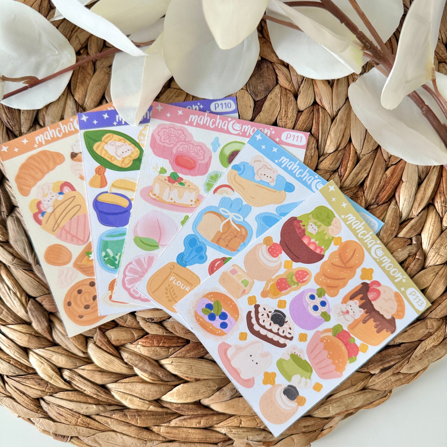 Patreon Sticker Club - Cultural Desserts and Sweets Sticker Sheets