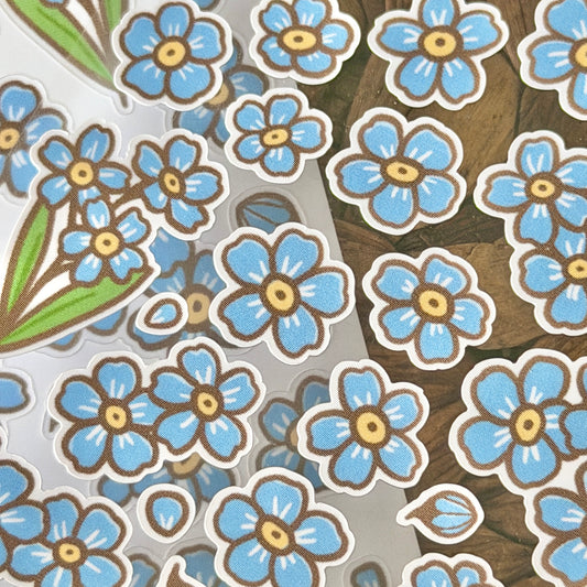 Forget me Not | Doodle Sticker Sheet