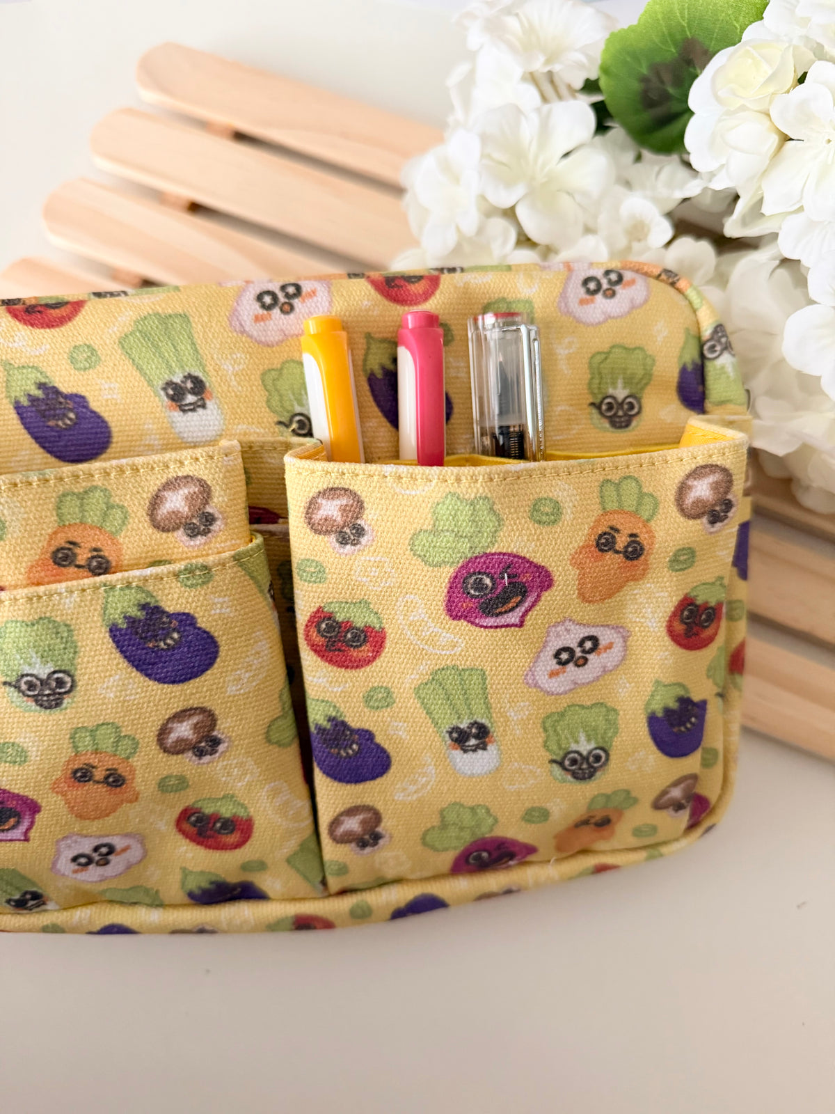 Multi Purpose Veggie Pouch | GobiPrints Co. x MahchaMoon Stationery Pouch