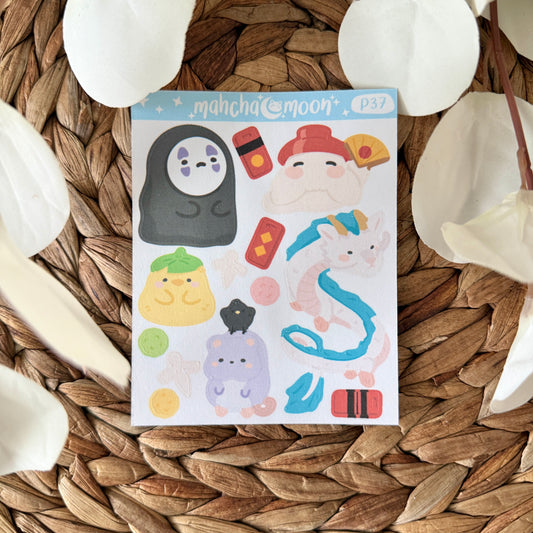 Patreon Sticker Club - Ghibli Sticker Sheets