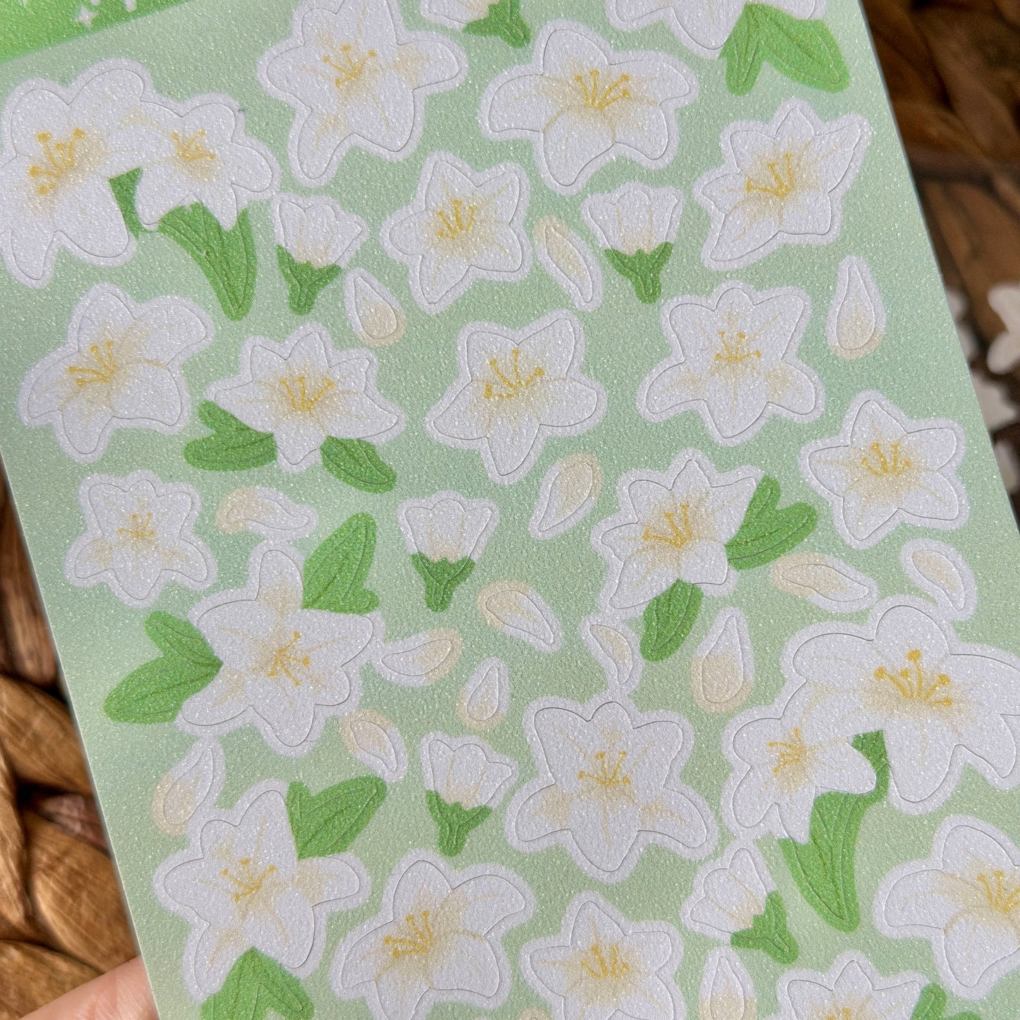 Lily Flower Vinyl Deco Sticker Sheets