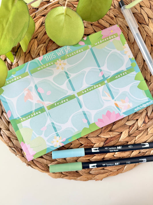 Weekly Planner Pads - Sunday Start