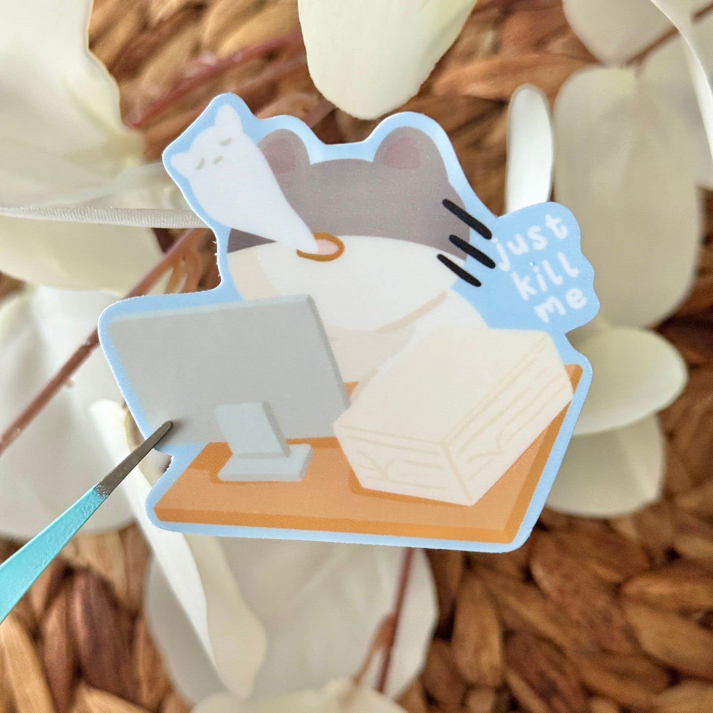 Just Kill Me Tofu Vinyl Sticker