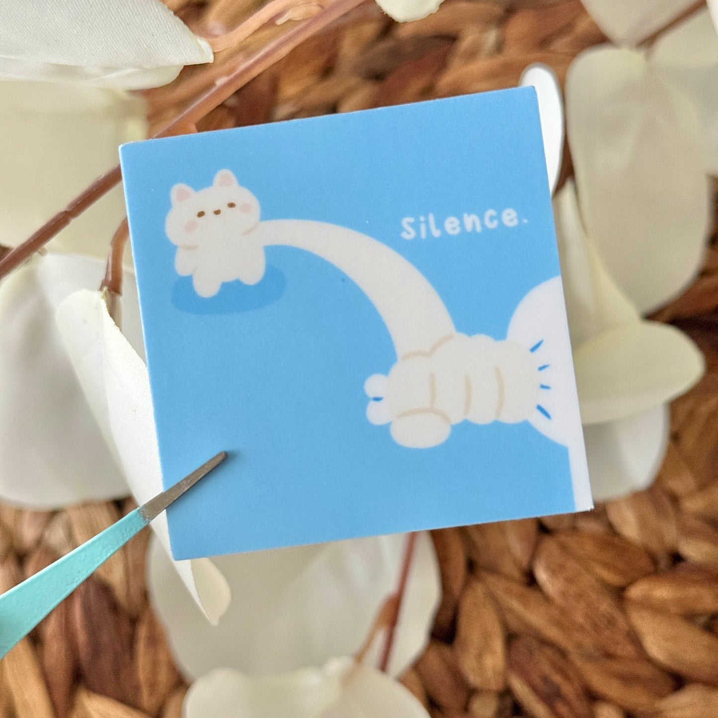 Silence Tofu Vinyl Sticker