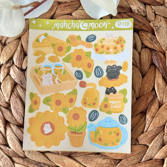 Patreon Sticker Club - High Tea Hydrangea Sticker Sheets