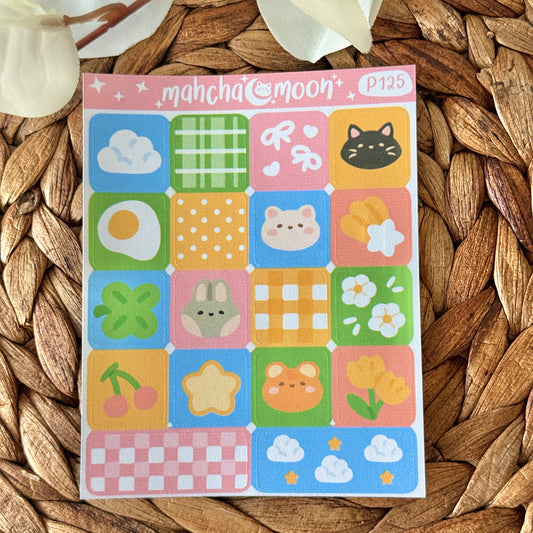 Patreon Sticker Club - Kawaii Theme Sticker Sheets