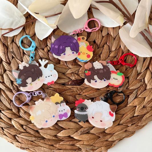 Love and Deepspace + Tofu Borderless Keychains