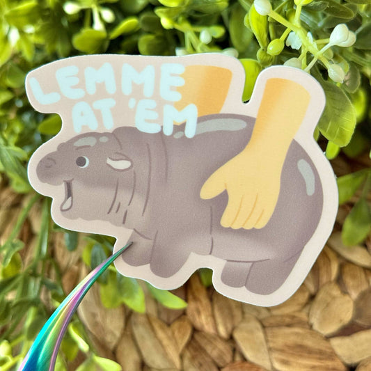 Moodeng Vinyl Sticker