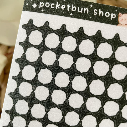 Glitter Stars and Sparkles Shapes Vinyl Deco Sheets