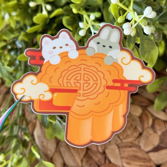 Mooncake Vinyl Sticker