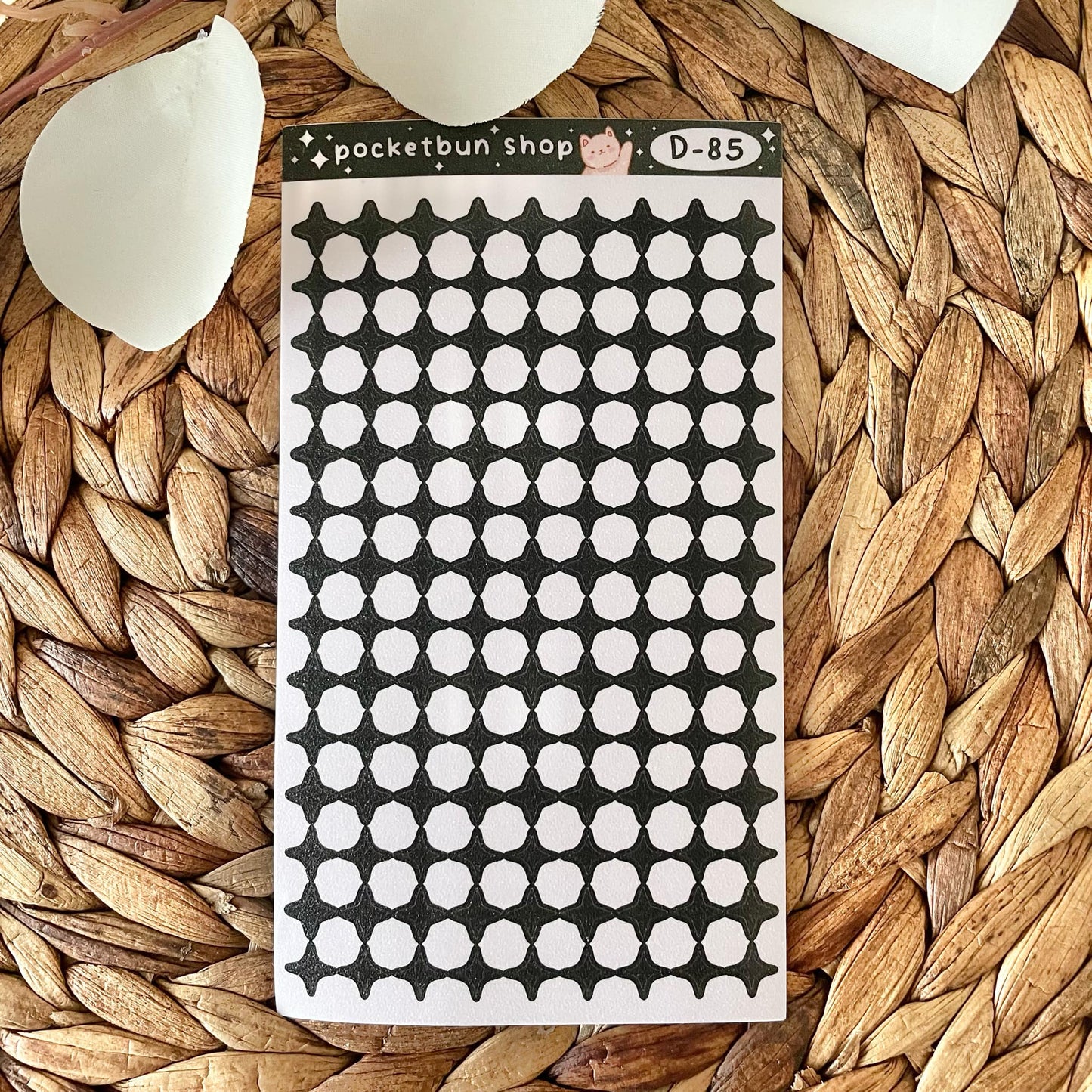 Glitter Stars and Sparkles Shapes Vinyl Deco Sheets