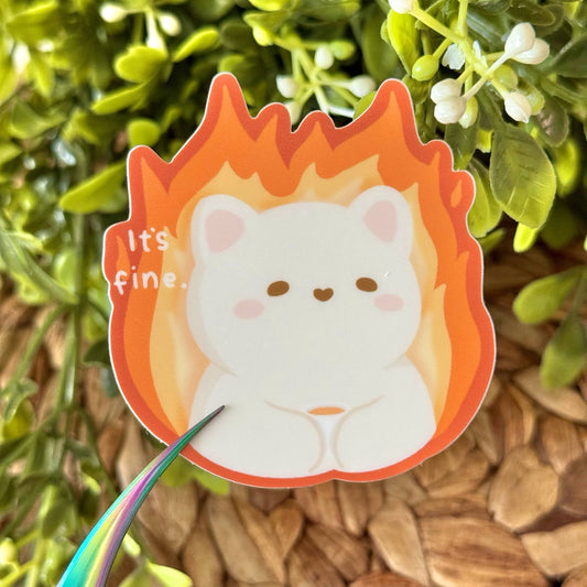 It's Fine Tofu Vinyl Sticker
