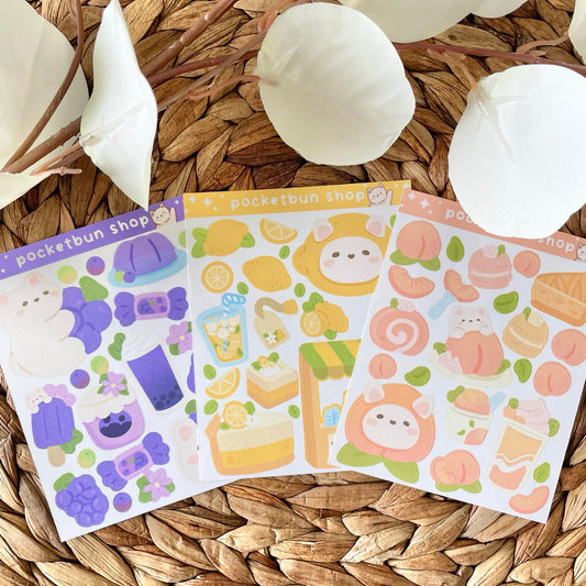 Patreon Sticker Club - Fruit Frenzy Sticker Sheets