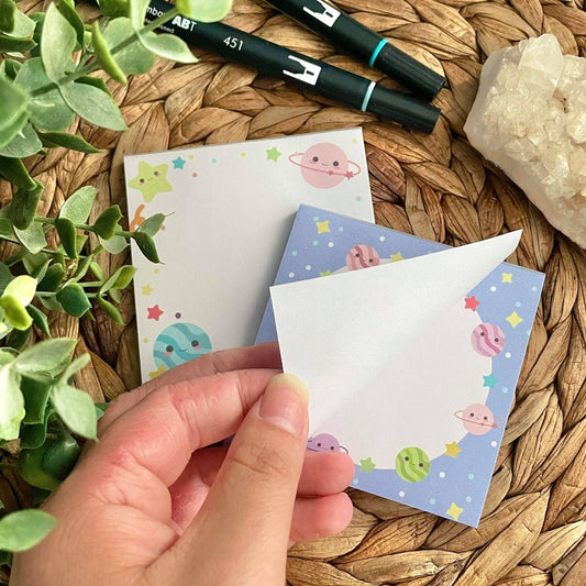 Cute Planets Memo Pad