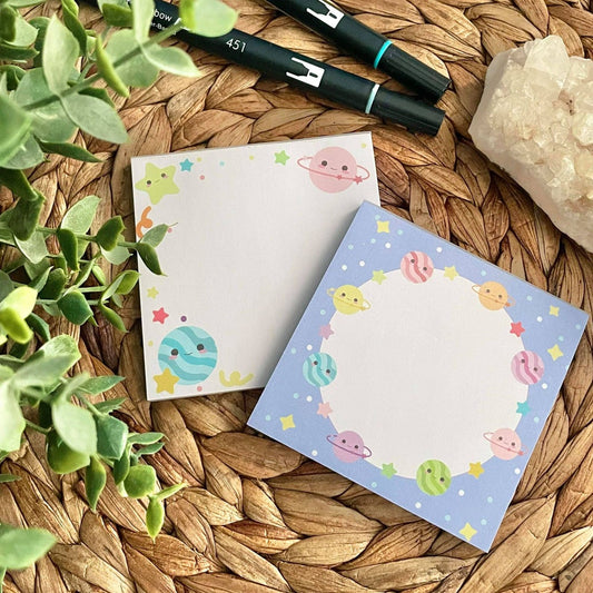 Cute Planets Memo Pad