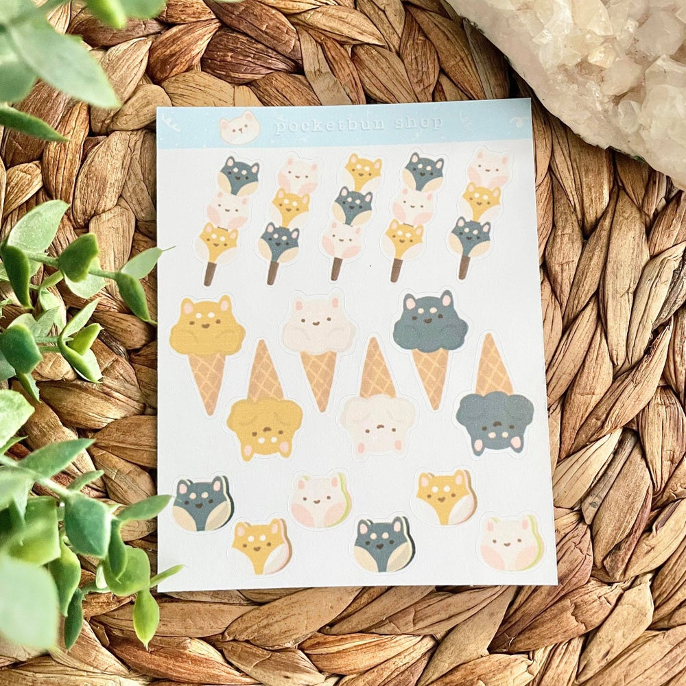 Shiba Treats Sticker Sheet