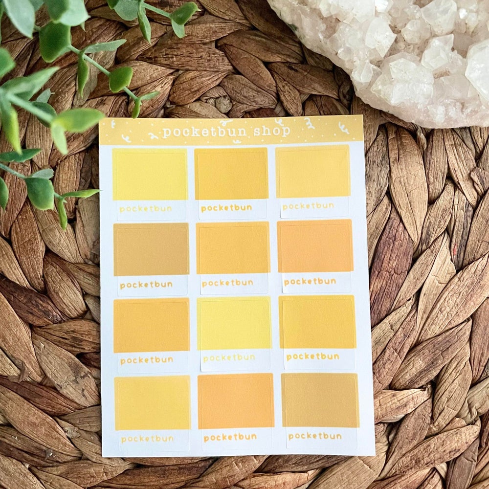 Pantone Swatches Sticker Sheets