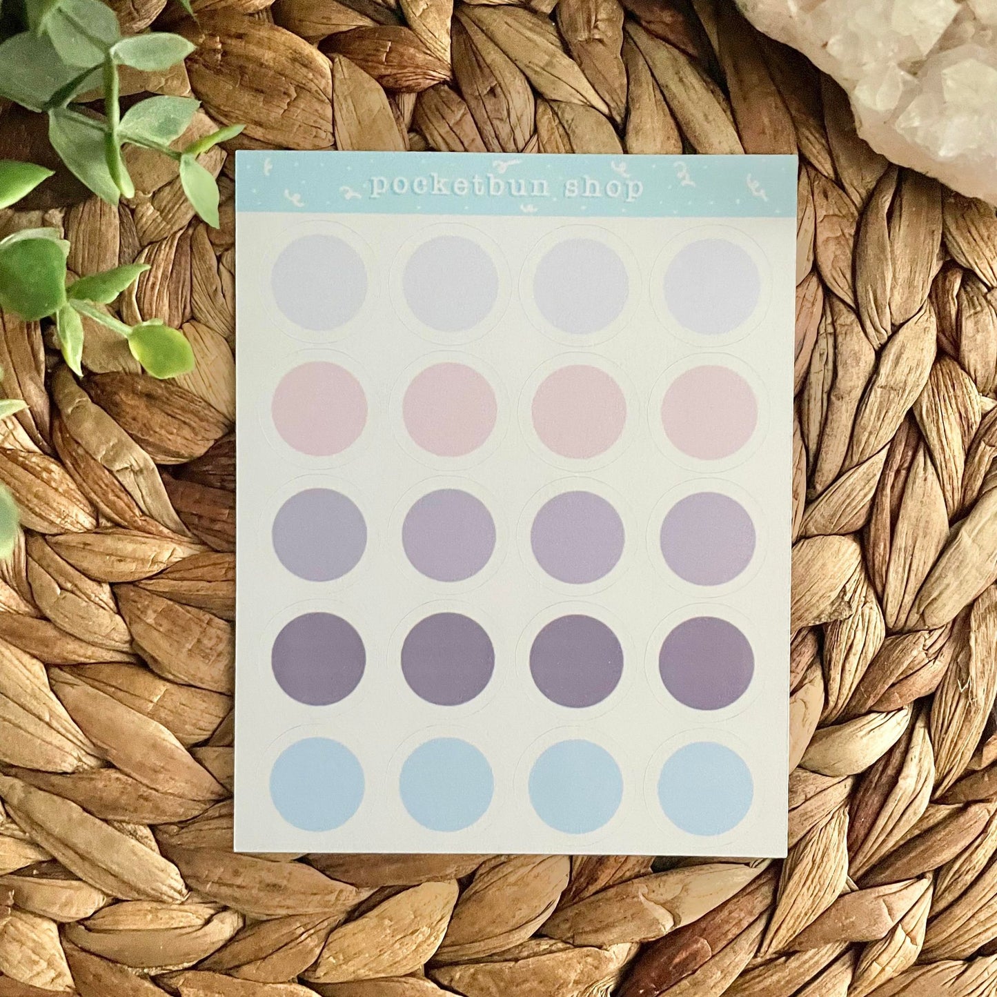 Pallet Dot Sticker Sheets (Version 5)