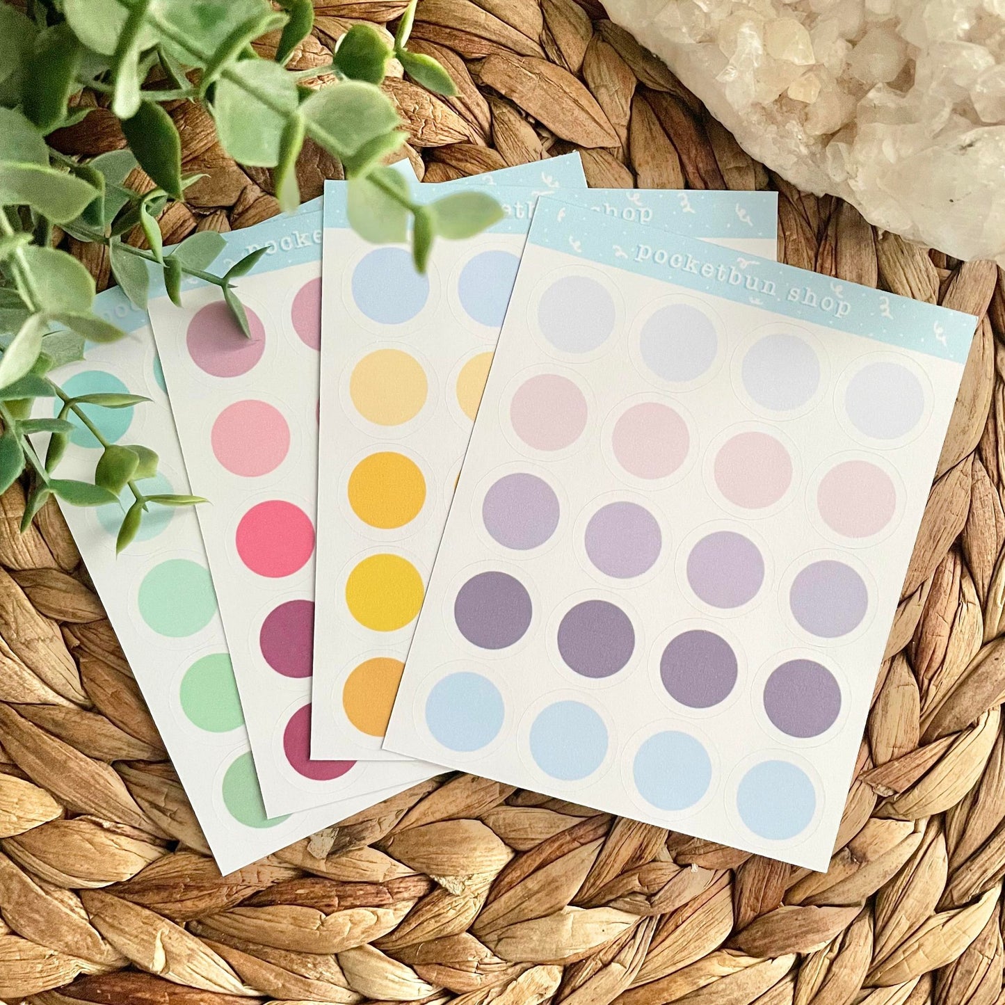 Pallet Dot Sticker Sheets (Version 5)