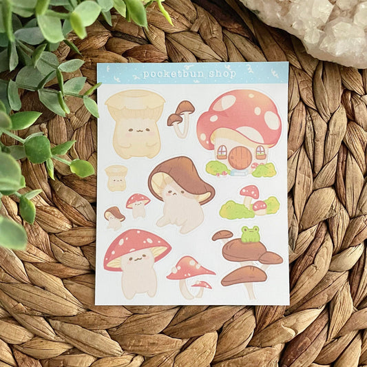 Mushroom Friends Sticker Sheet
