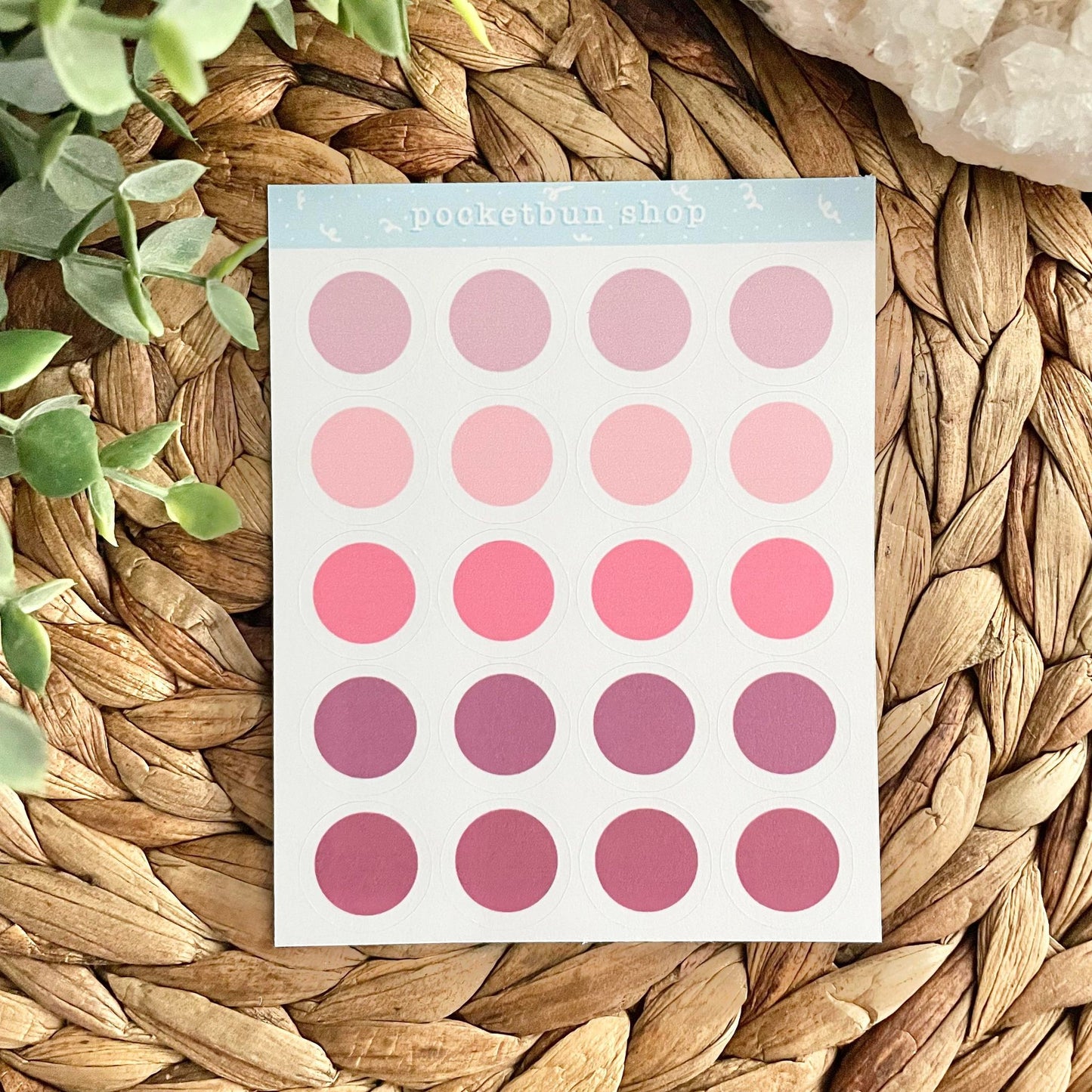 Pallet Dot Sticker Sheets (Version 5)
