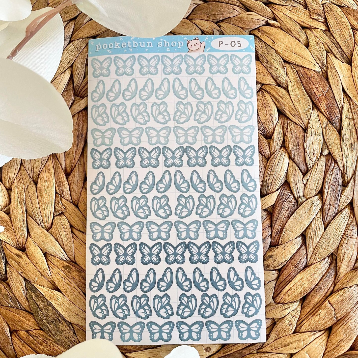 MATTE Butterfly Vinyl Deco Sticker Sheets