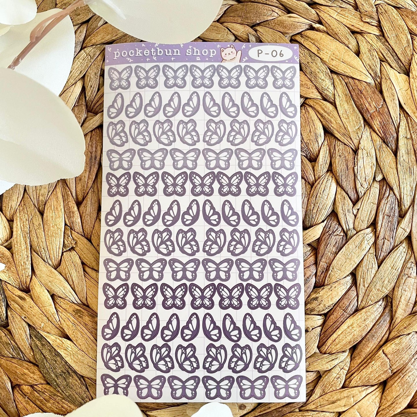 MATTE Butterfly Vinyl Deco Sticker Sheets