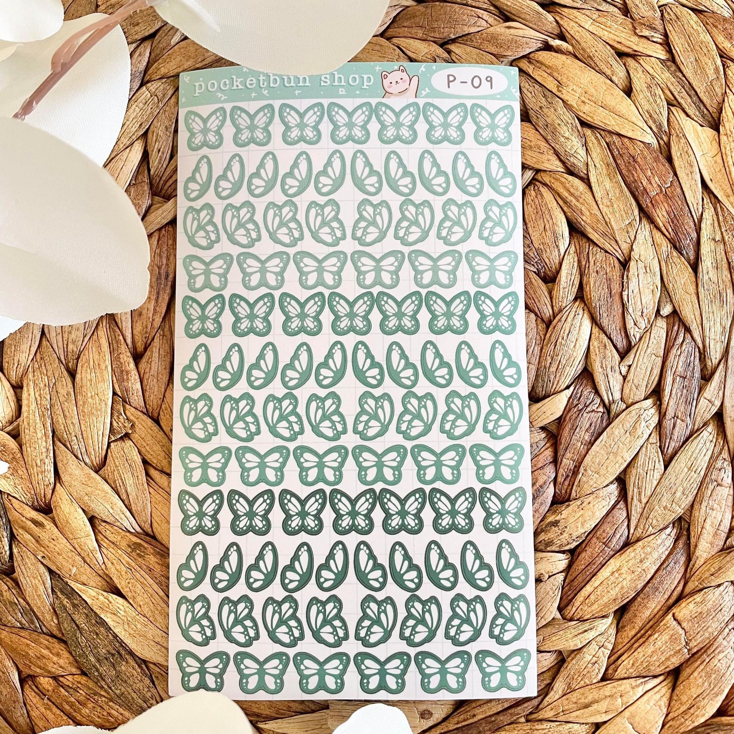 MATTE Butterfly Vinyl Deco Sticker Sheets