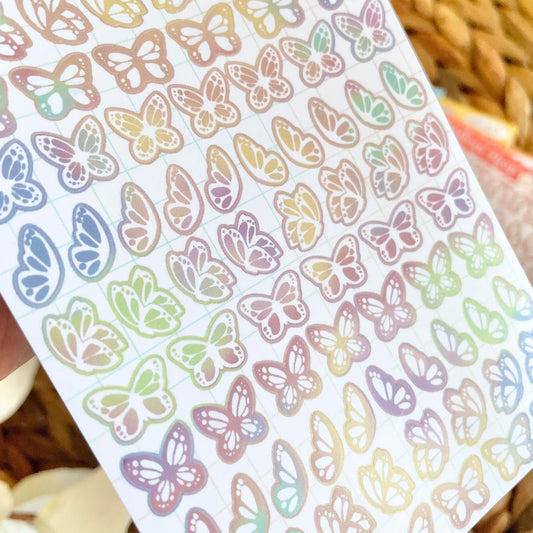 MATTE Butterfly Vinyl Deco Sticker Sheets