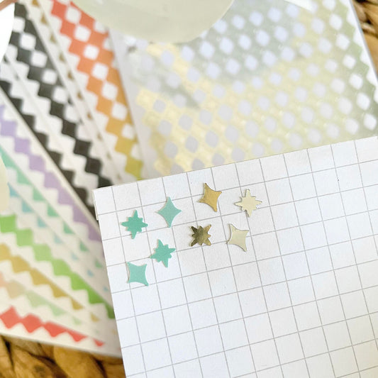 Matte Sparkle Deco Vinyl Sticker Sheets