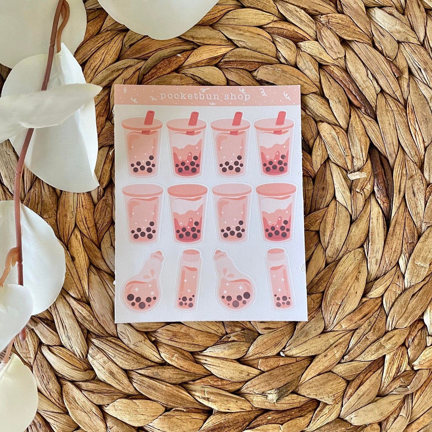 Boba Cafe Sticker Sheets