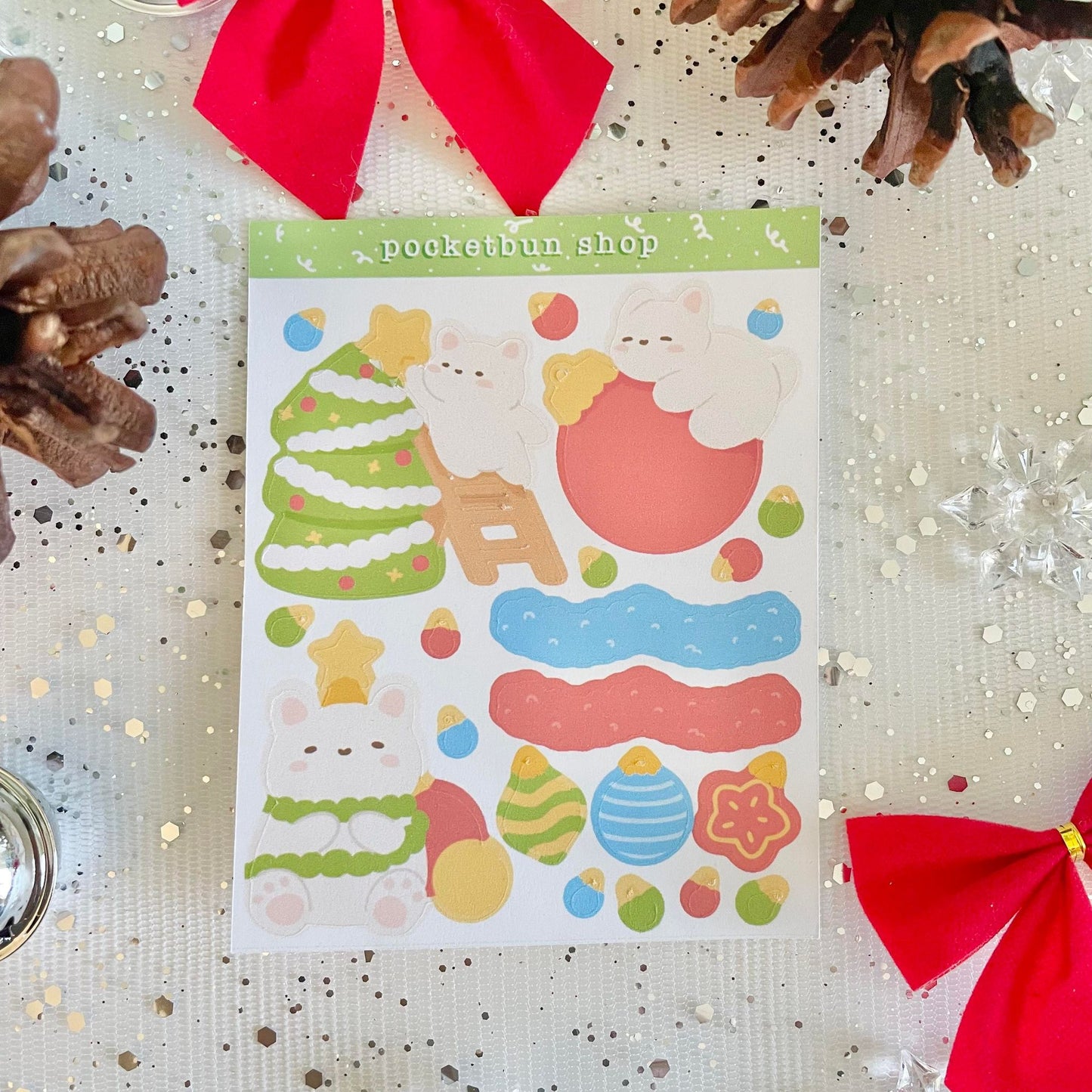 Tofu's Christmas Sticker Sheet