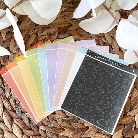 B-GRADE Constellation Deco Sticker Sheets