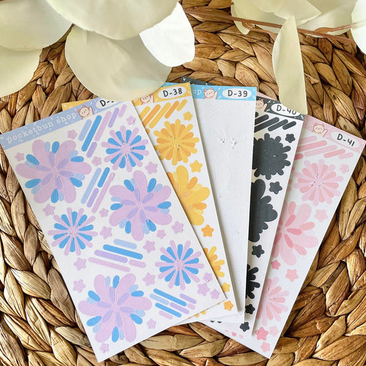 Firework Deco Sticker Sheets