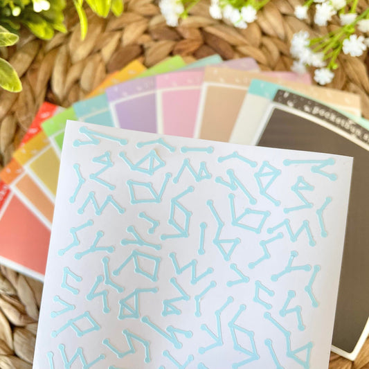 A-GRADE Constellation Deco Sticker Sheets