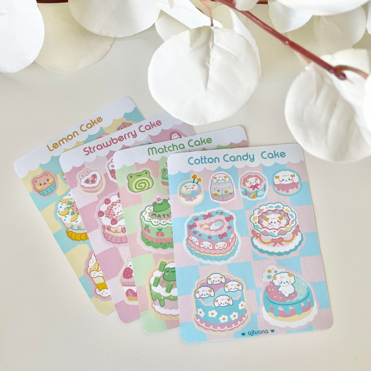 AJTuana Cake Sticker Sheets