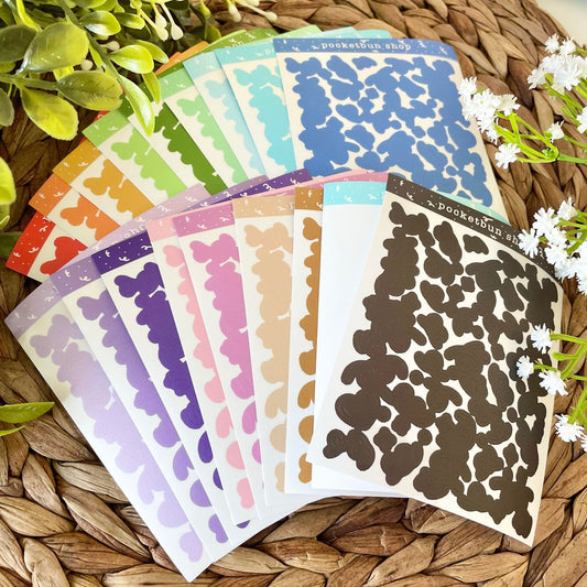A-GRADE Confetti Polco/Deco Sticker Sheets