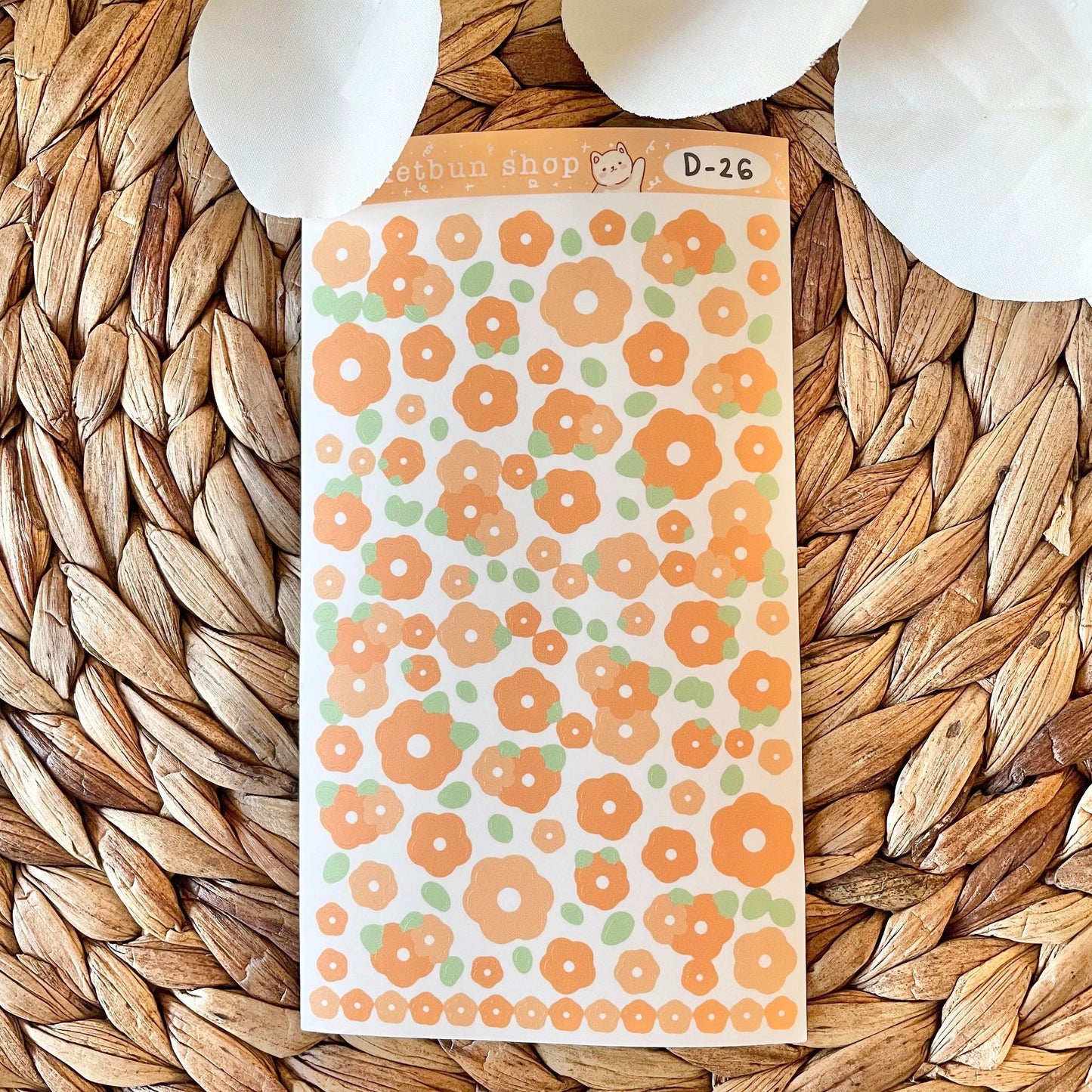 Flower Vinyl Deco Sticker Sheets