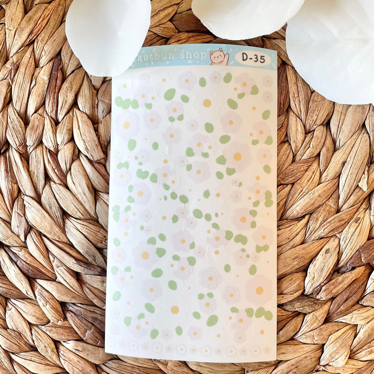 Flower Vinyl Deco Sticker Sheets